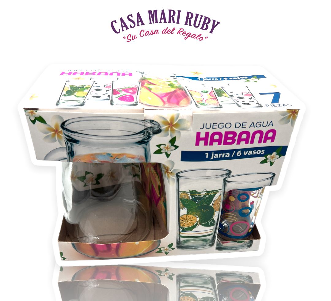 JUEGO DE JARRA HABANA